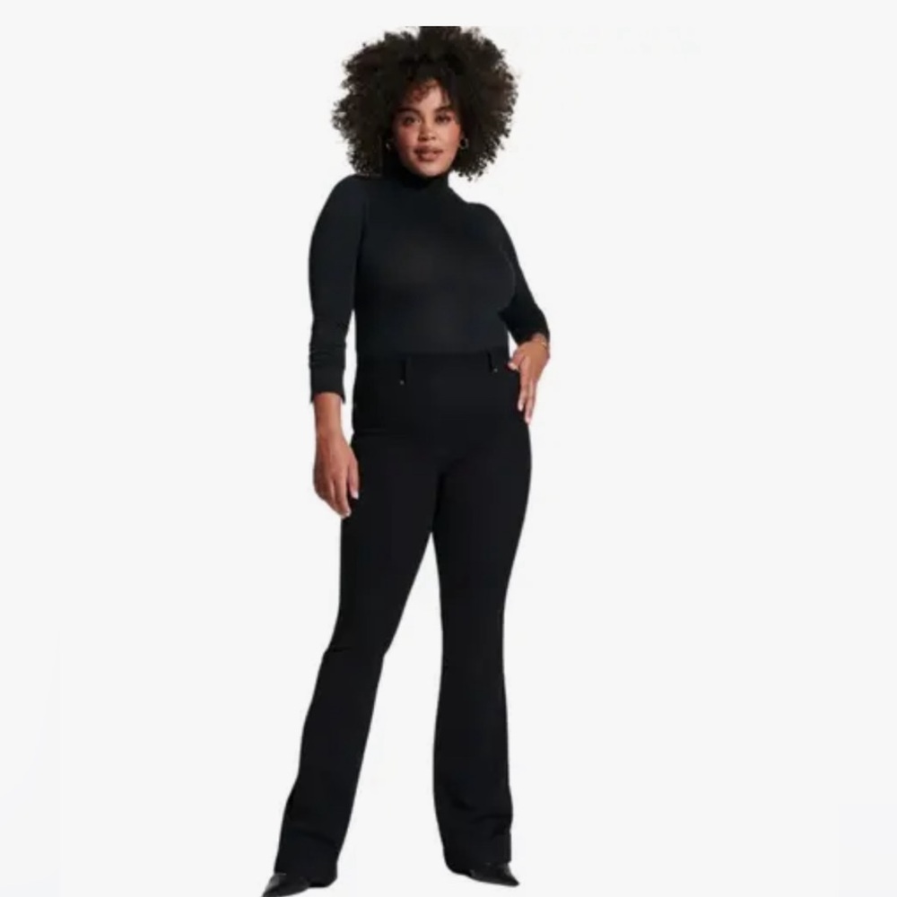 SPANX FLARE JEANS CLEAN BLACK 20326T 2X/2TG TALL NEW WITH TAGS
